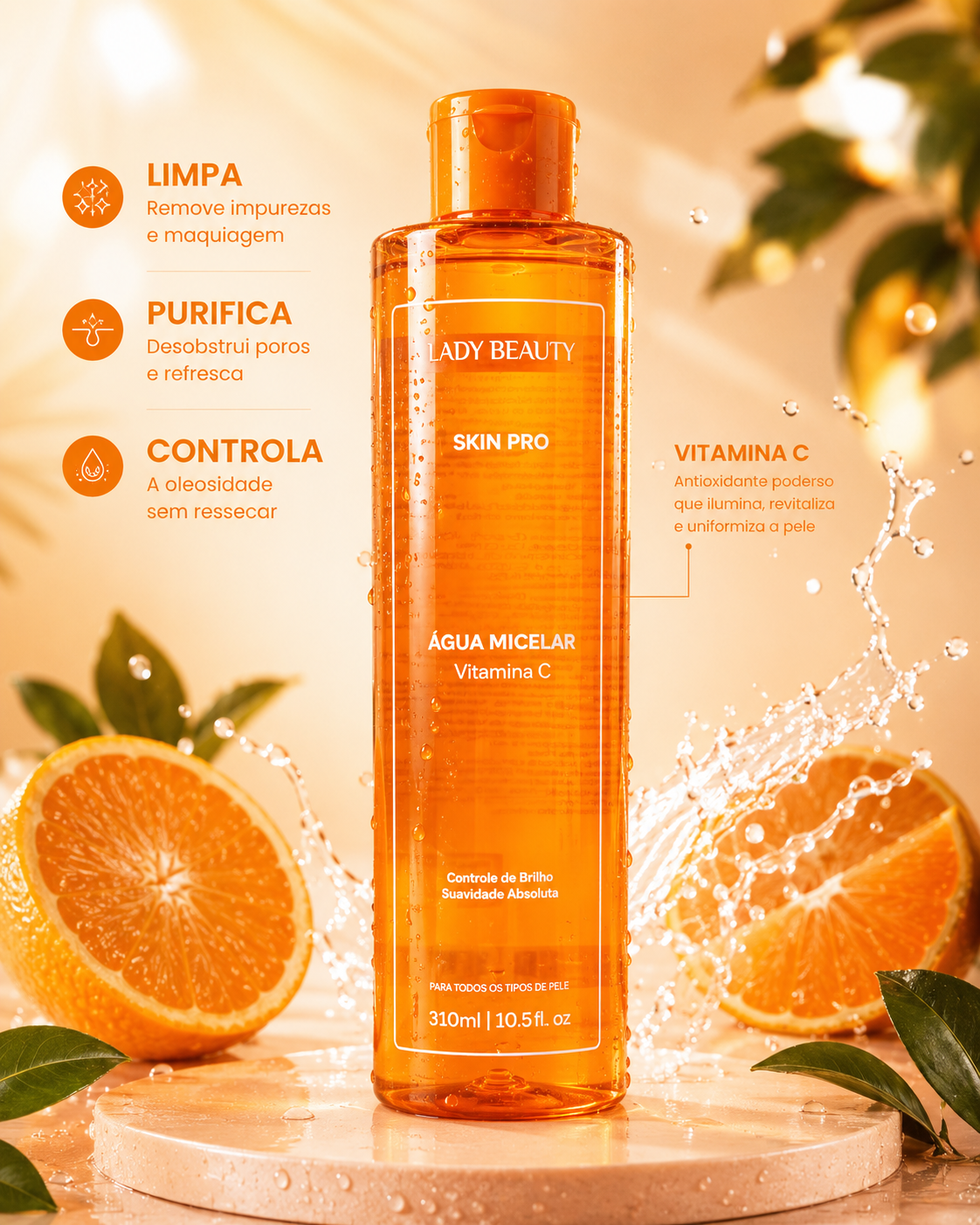 Água Micelar Vitamina C