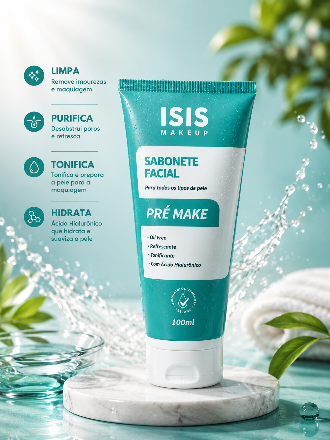 Sabonete Facial Pré-Make ISIS 100ml