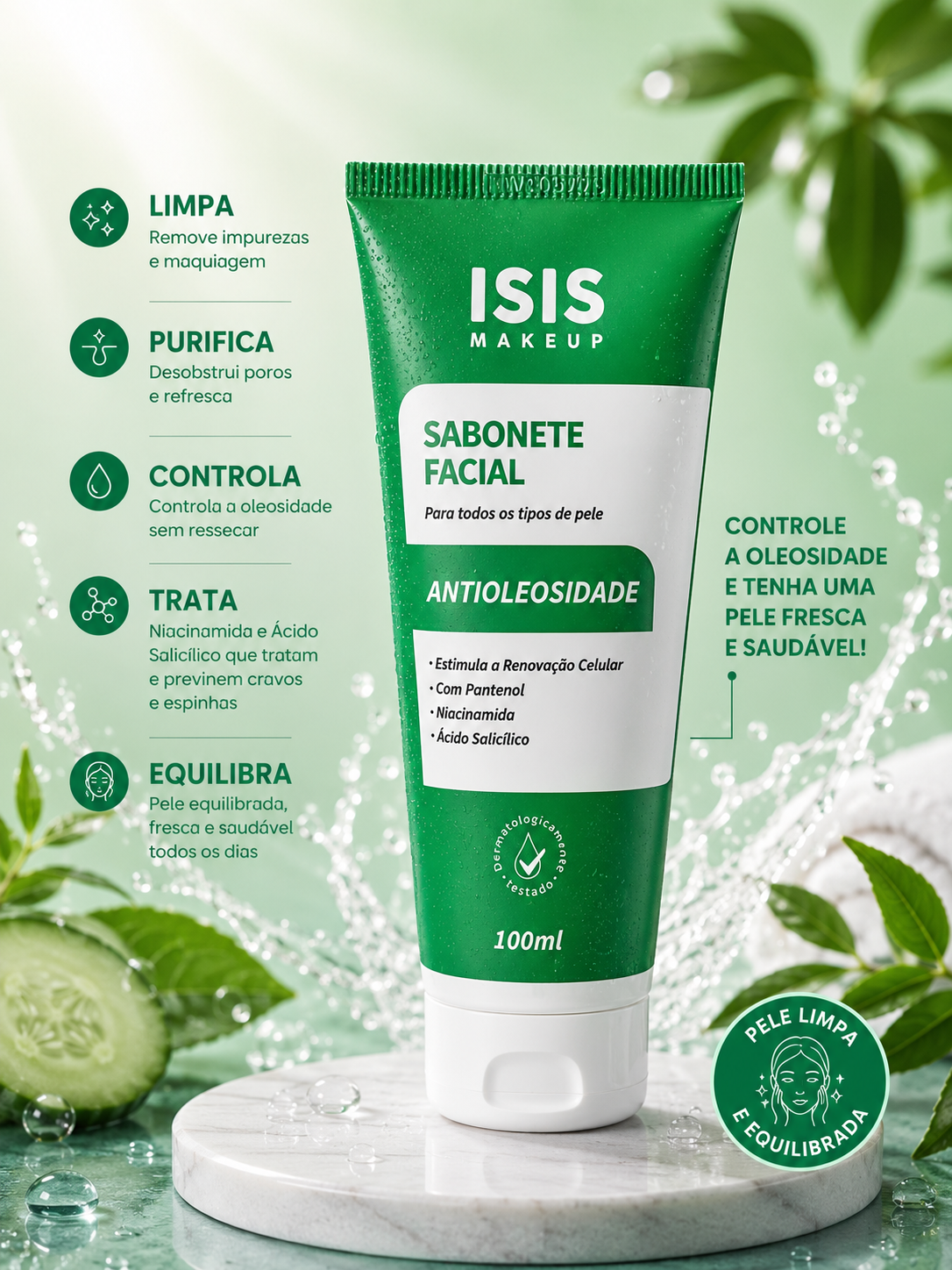 Sabonete Facial Anti-oleosidade ISIS