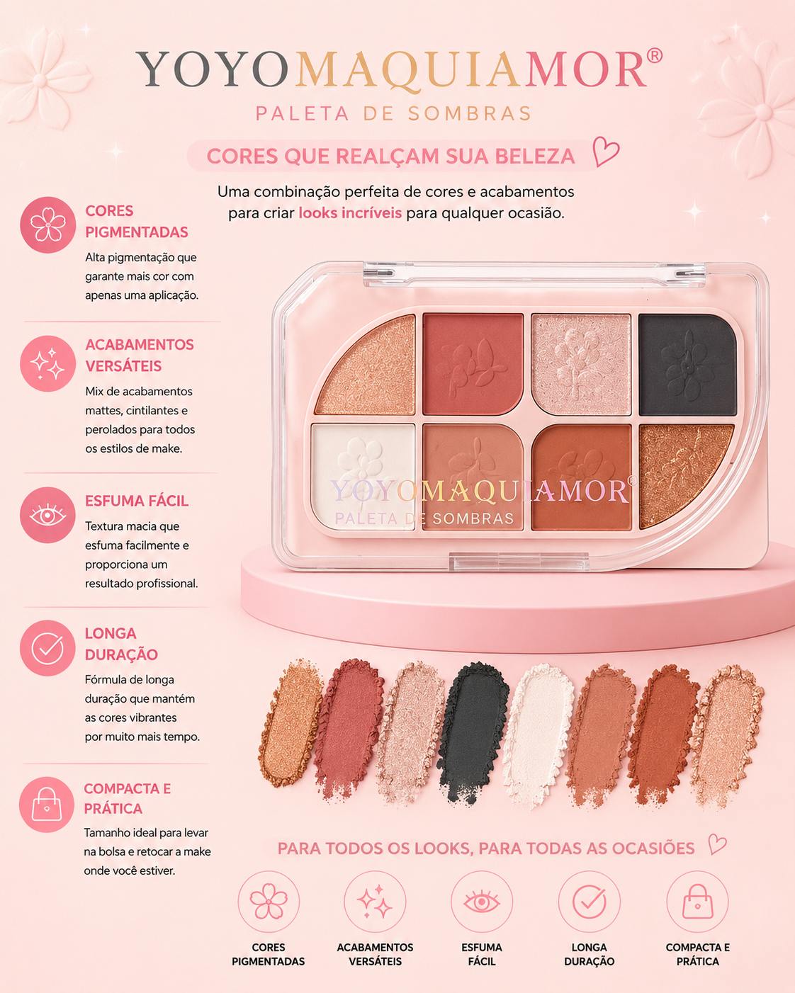 Paleta de Sombras YOYOMAQUIAMOR