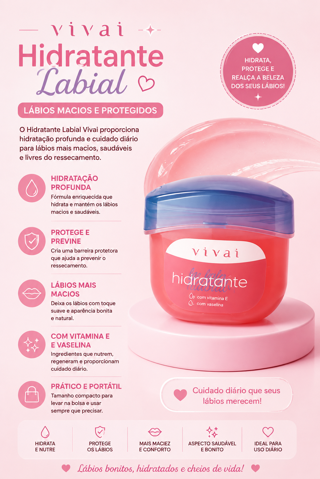 Hidratante Labial Vivai